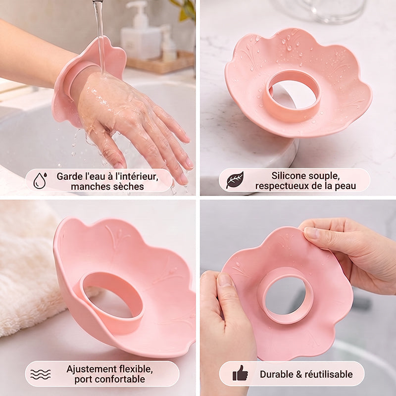 Bandes de poignet imperméables pour le lavage du visage