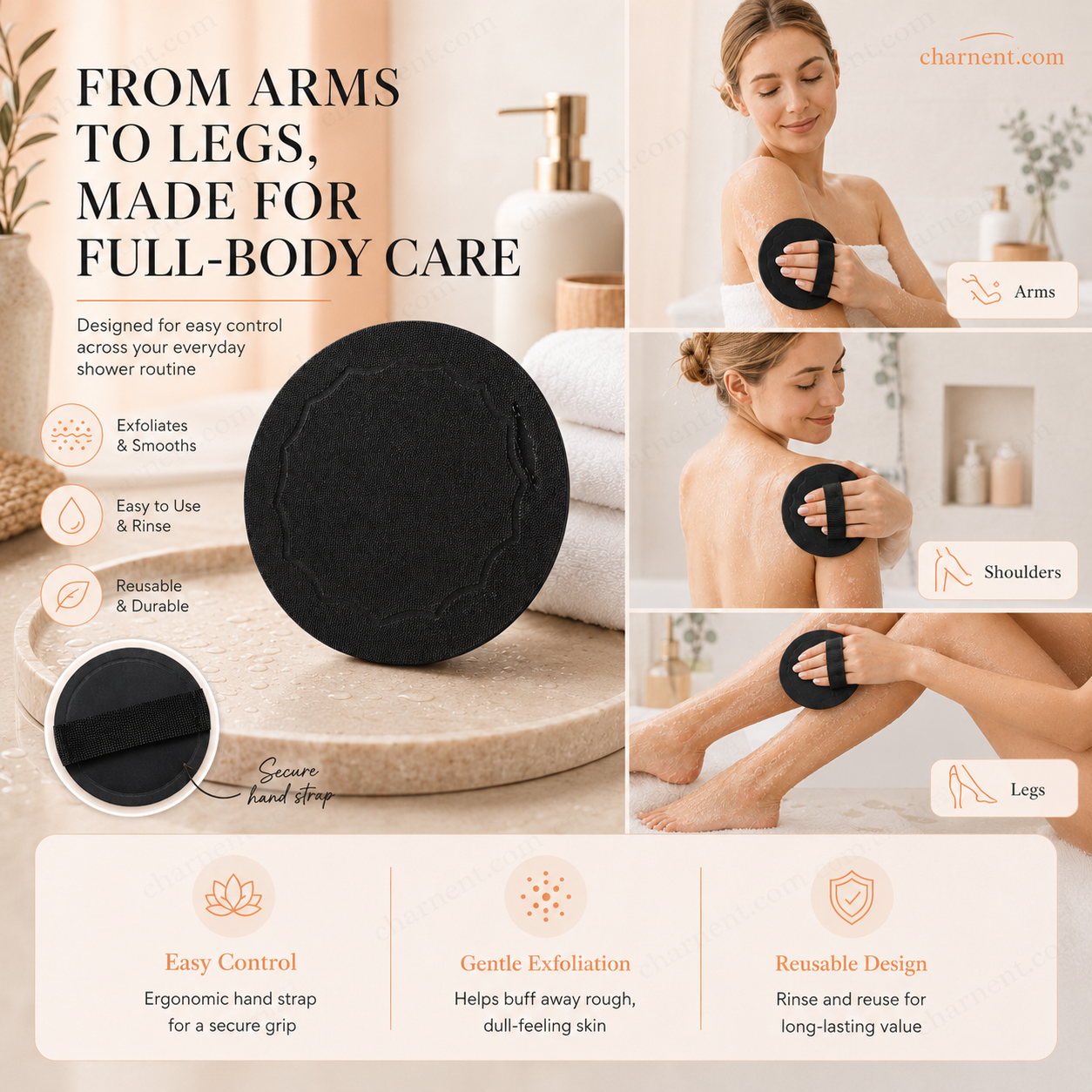 🚿 Éponges exfoliantes pour le bain 🧖‍♀️