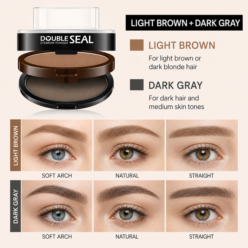 ✨ Duo de poudres à sourcils pour un résultat naturel