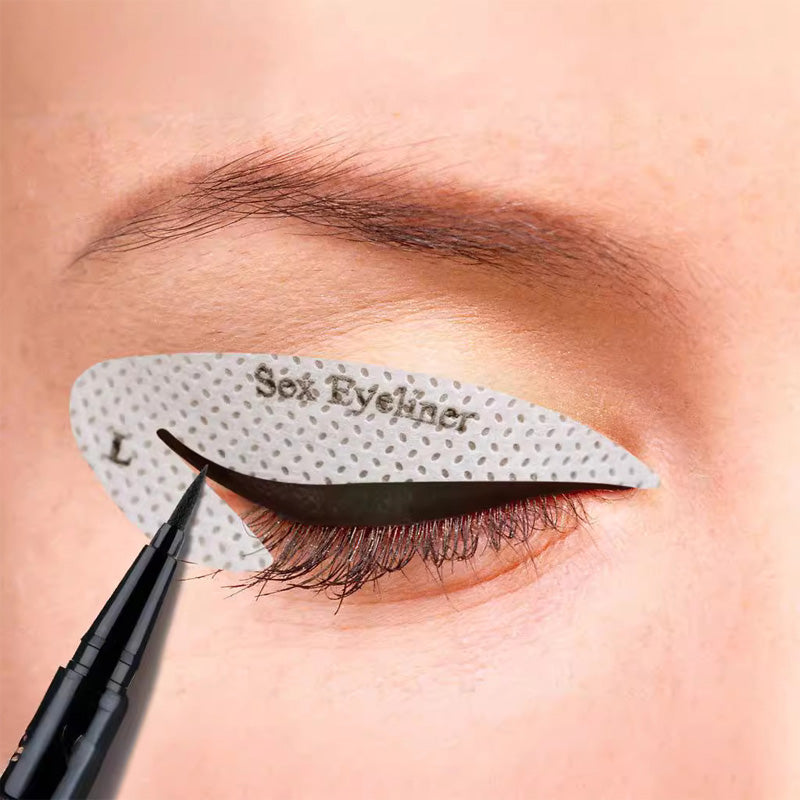 Modèle de maquillage ombres à paupières/eyeliner autocollants