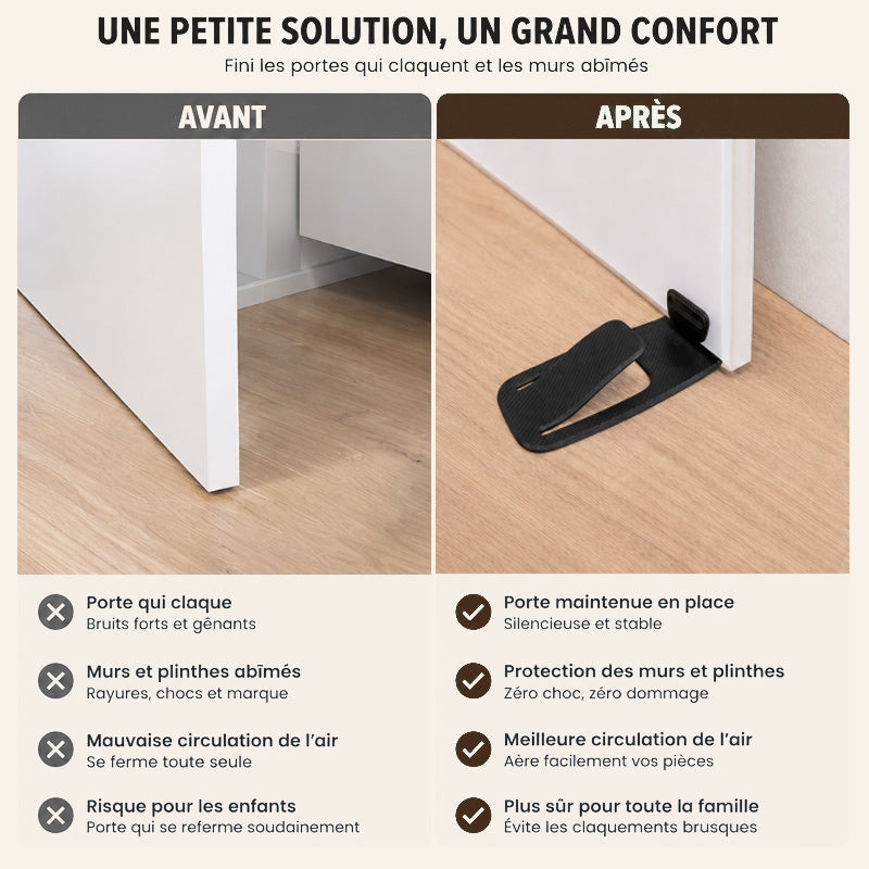 🚪 Butée de Porte Multifonctionnelle Dissimulée