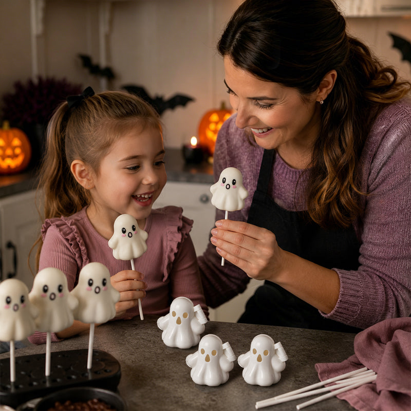 🌈Moule à cake pops « fantôme »