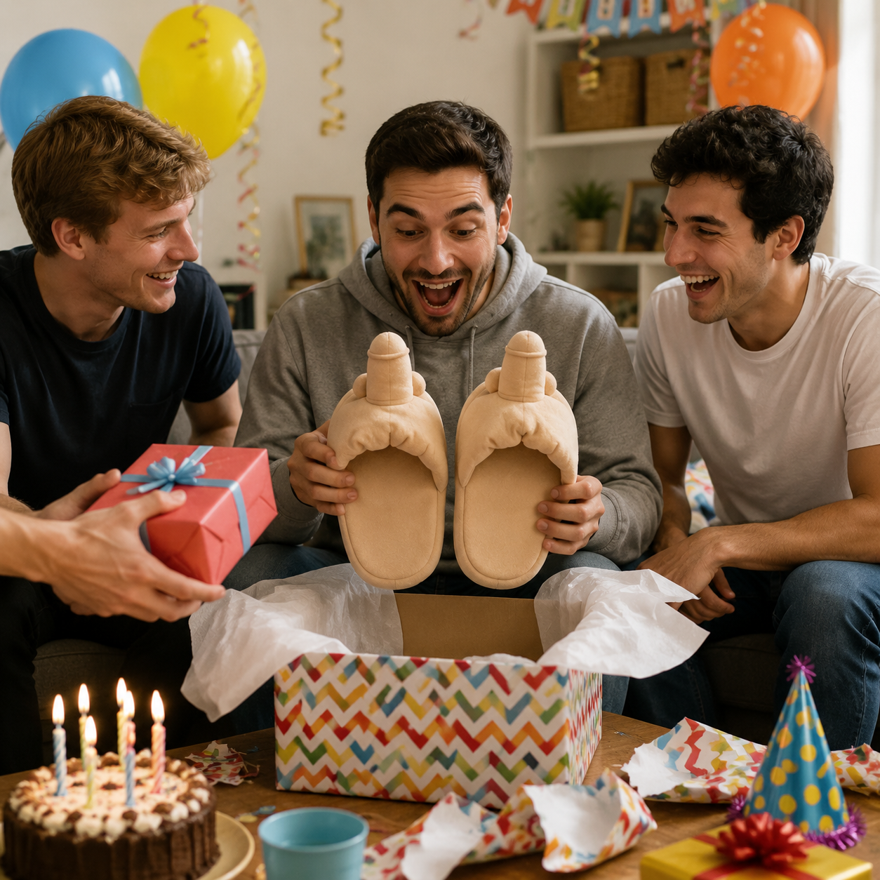 Chaussons rigolos et originaux pour faire des farces