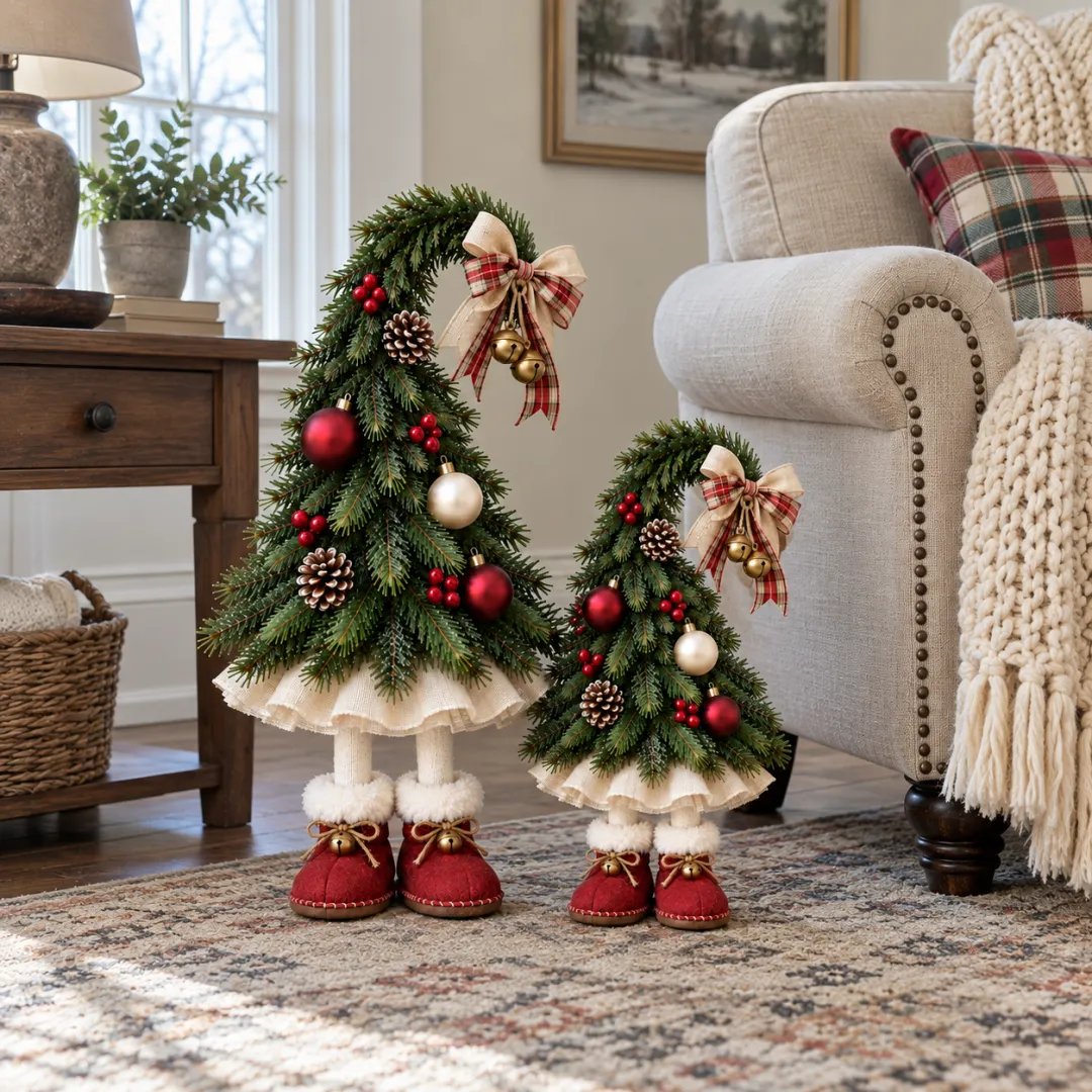 🎉Décoration de sapin fantaisiste sur le thème des lutins de Noël