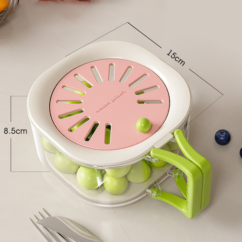 Panier de drainage télescopique multifonctionnel 2-en-1 pour fruits et légumes