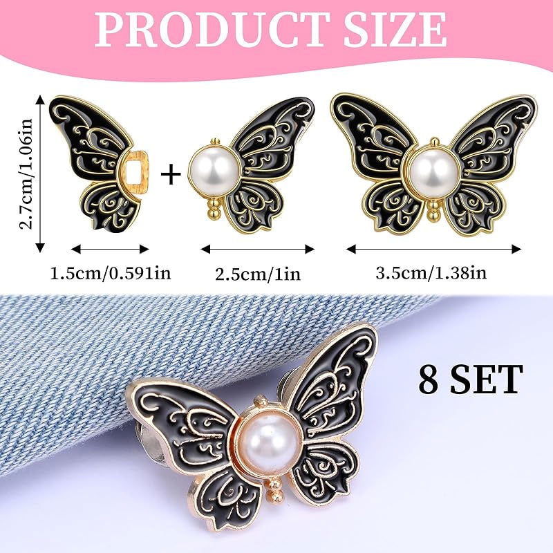 Boucle de taille « Papillon perlé » 🦋