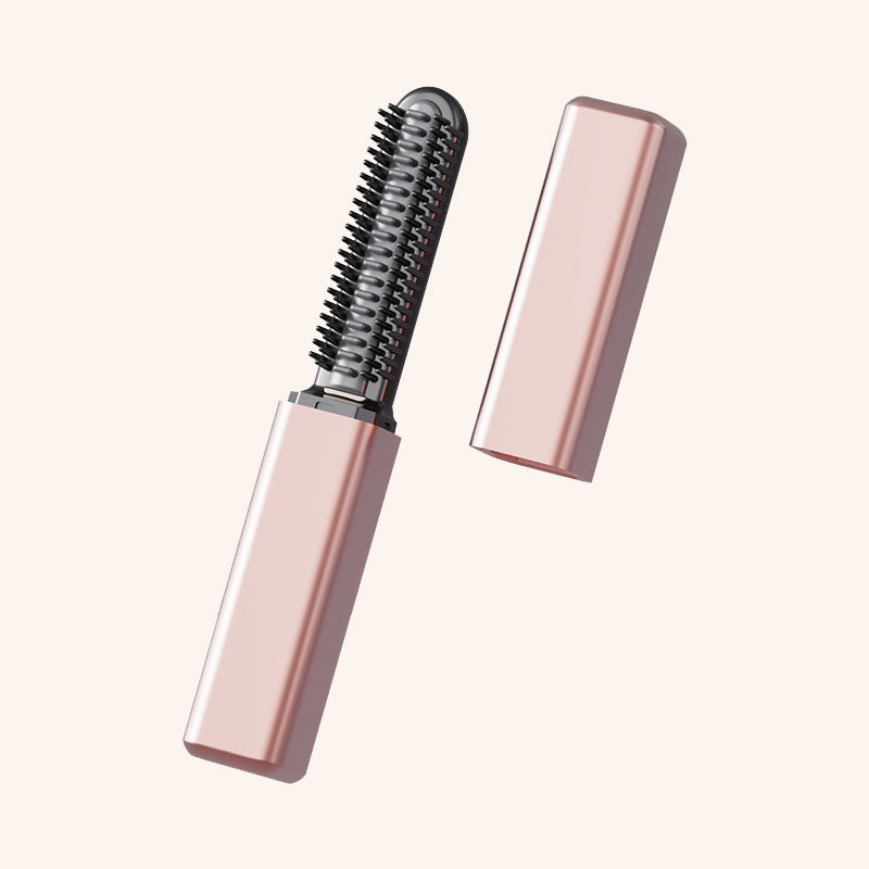 ✨ Peigne chauffant sans fil compact – L'accessoire indispensable pour coiffer votre frange !