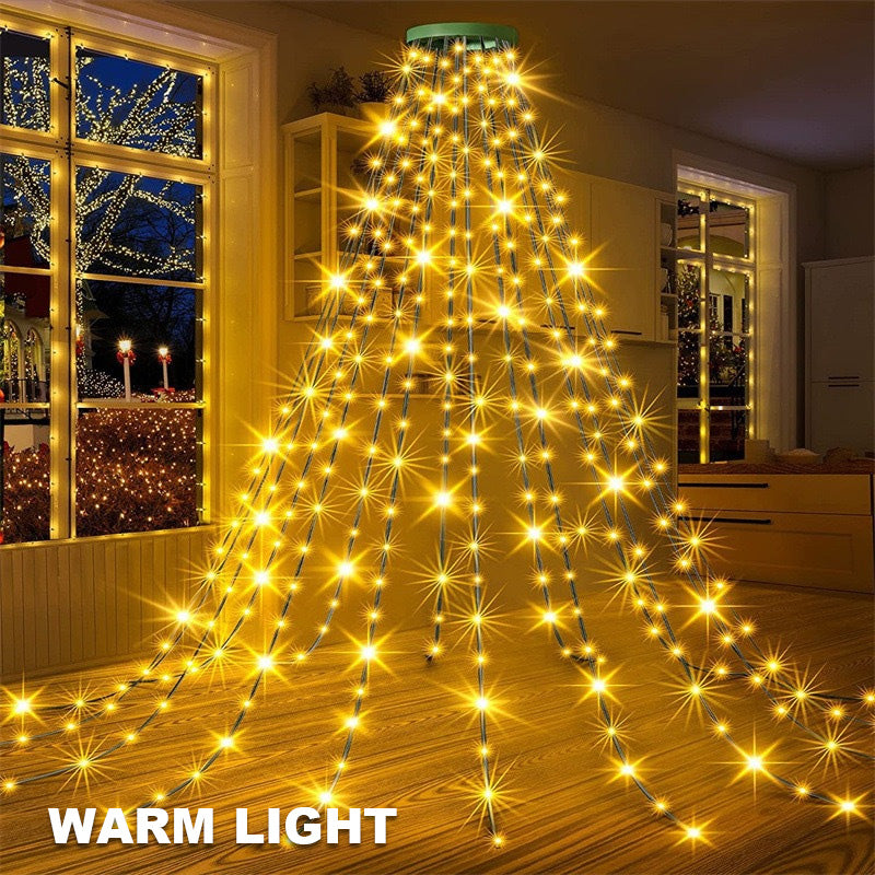 🎄 LED Ring Five-pointed Star Christmas Tree Light 🎄 (Anneau LED avec étoile à cinq branches)