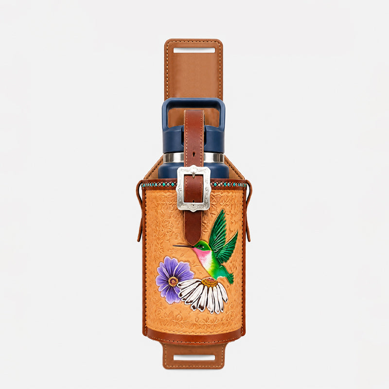 🐎Porte-bouilloire en cuir de selle