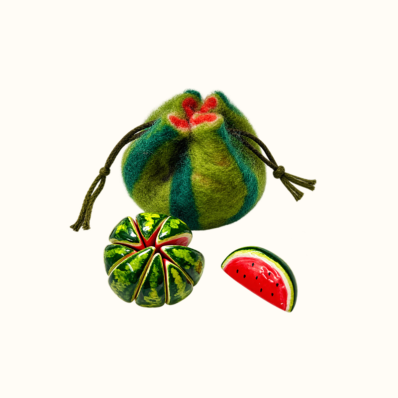 Jouet en feutre en forme de fruit à presser | Jouet tactile portable anti-stress