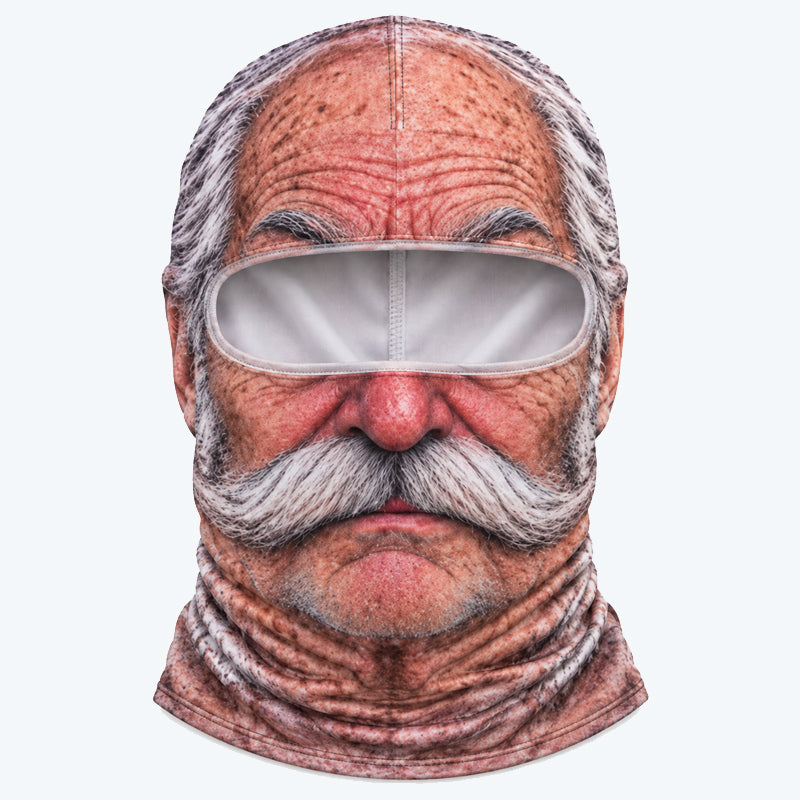 Masque de ski réaliste et drôle – Accessoire hilarant pour les fêtes d'hiver en plein air entre amis