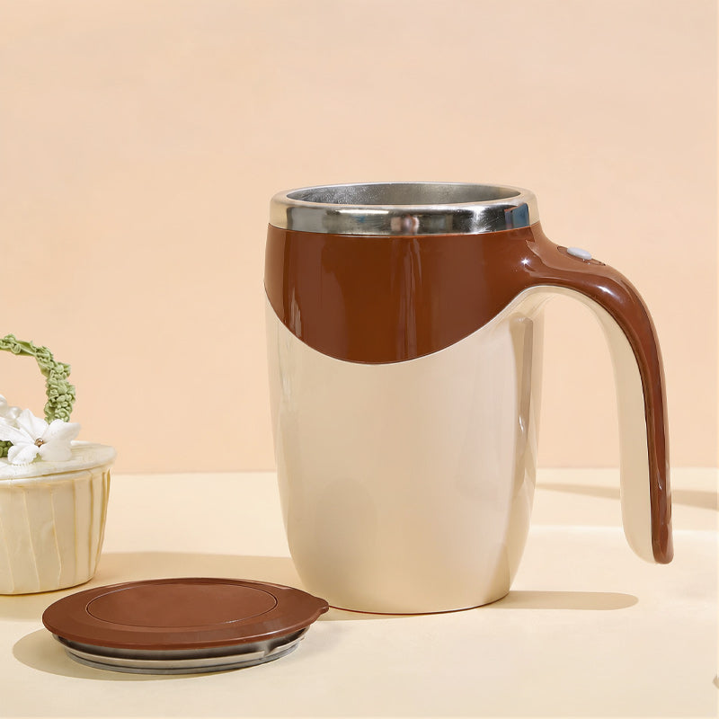 Tasse à café automatique à agitation automatique avec couvercle, bol mélangeur magnétique portable
