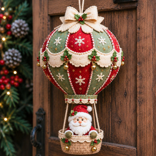 🎈 Kit de bricolage pour réaliser une décoration de Noël en forme de montgolfière à suspendre