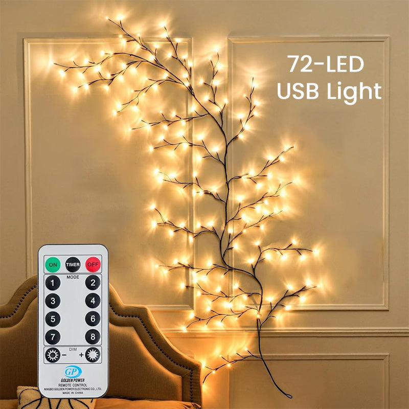 Lumière de nuit décorative à LED « branche » à lumière blanche chaude