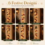🎄 Accroche-porte de Noël lumineux ✨ Décoration festive pour la maison