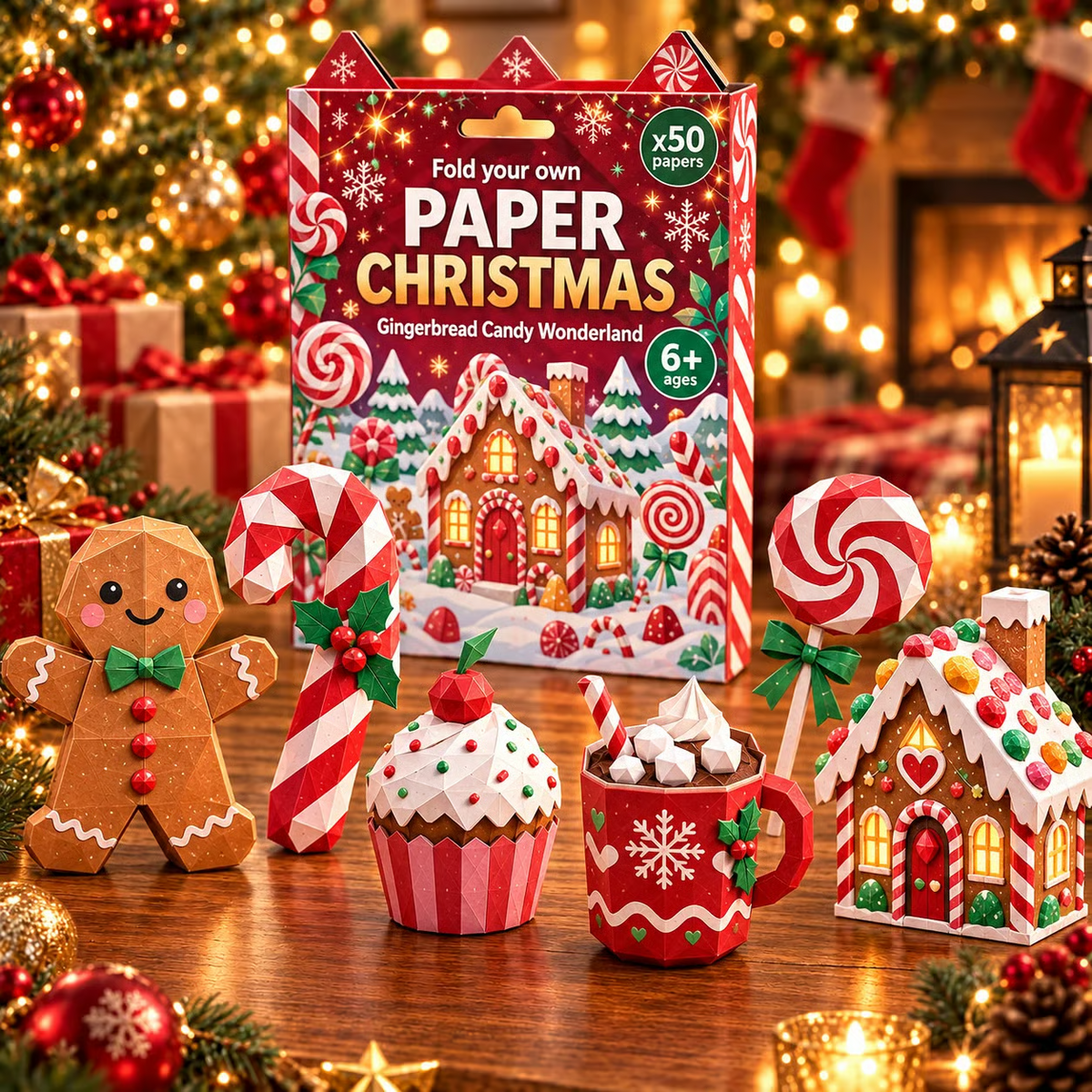 🎄Kit de bricolage de Noël en papier – 250 feuilles, 5 thèmes festifs🌟