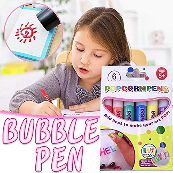 🎁🔮Stylo magique – Dessinez en 3D d'un seul trait !🎄 Stylos de dessin « Bubble Popcorn » à faire soi-même & 2 achetés, 1 offert 🔥