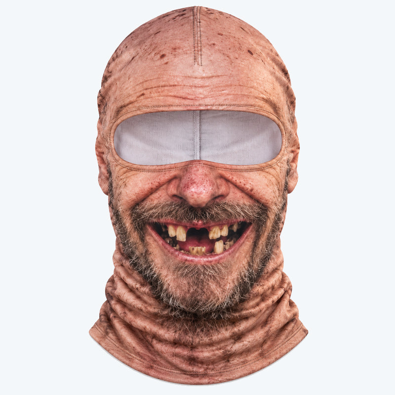 Masque de ski réaliste et drôle – Accessoire hilarant pour les fêtes d'hiver en plein air entre amis