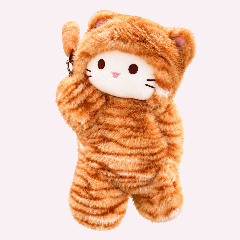 Porte-mouchoirs de voiture en forme de chat en peluche à suspendre