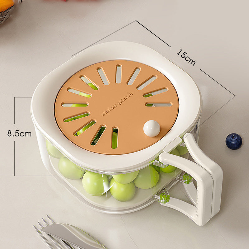 Panier de drainage télescopique multifonctionnel 2-en-1 pour fruits et légumes