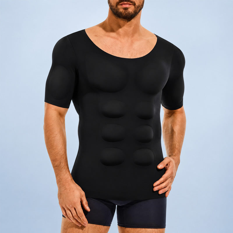 T-shirt modelant pour hommes, mettant en valeur la musculature