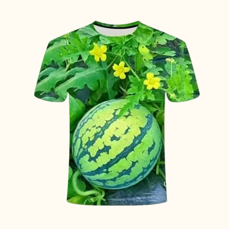 🍉 Lot de t-shirts avec imprimé pastèque rigolo