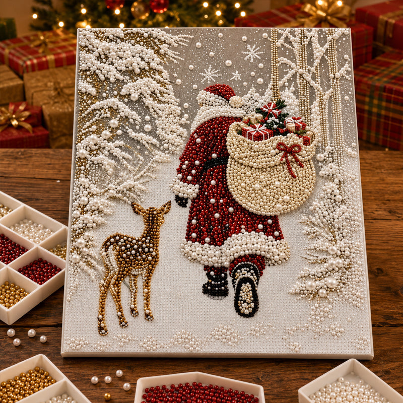 🌟 Kit de peinture aux perles « Noël festif » 🎨