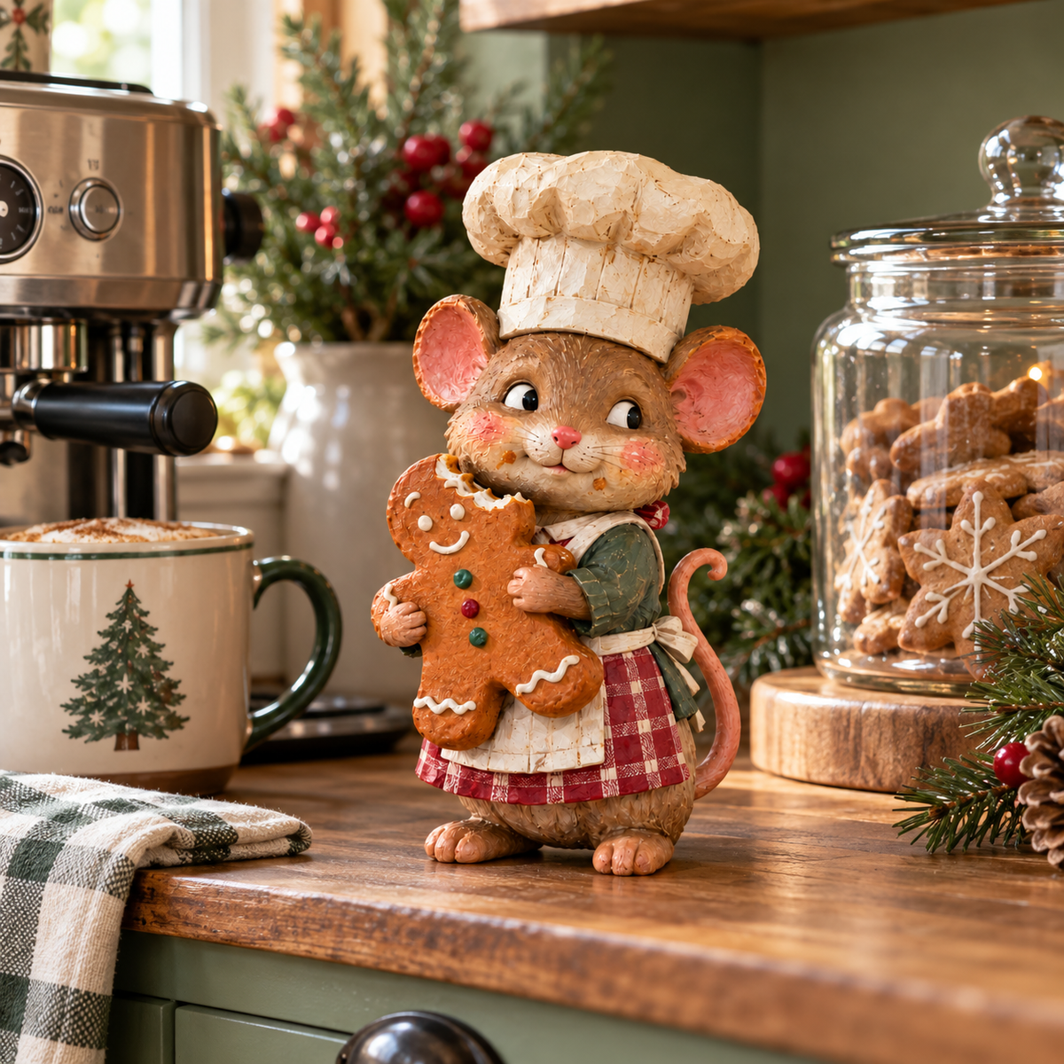 🍪 Figurine de pâtissier en pain d'épices en forme de souris