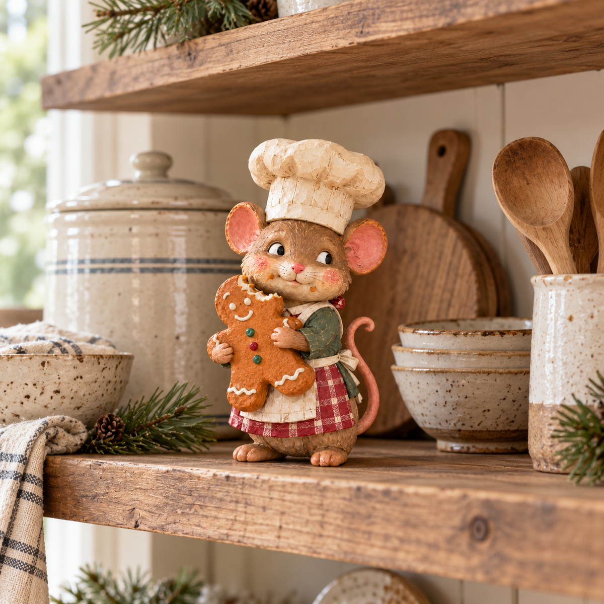 🍪 Figurine de pâtissier en pain d'épices en forme de souris