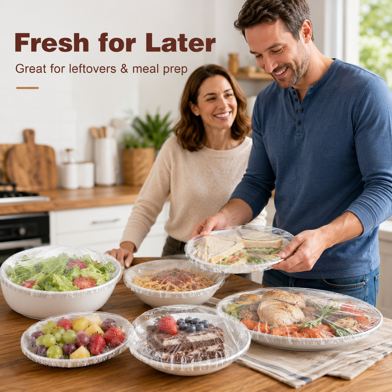 ⏳Dernier jour de la promotion – Plus que 107 articles disponibles ‼️🔥 Film alimentaire extensible jetable de qualité alimentaire (adapté aux assiettes et bols)