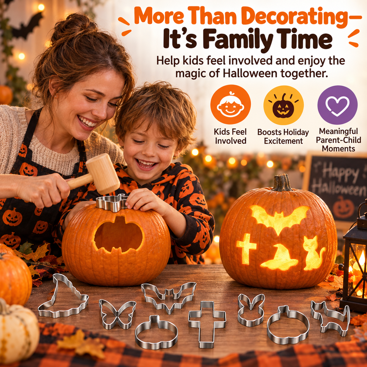 Lot de moules à découpe « PumpkinTap™ » sur le thème d'Halloween