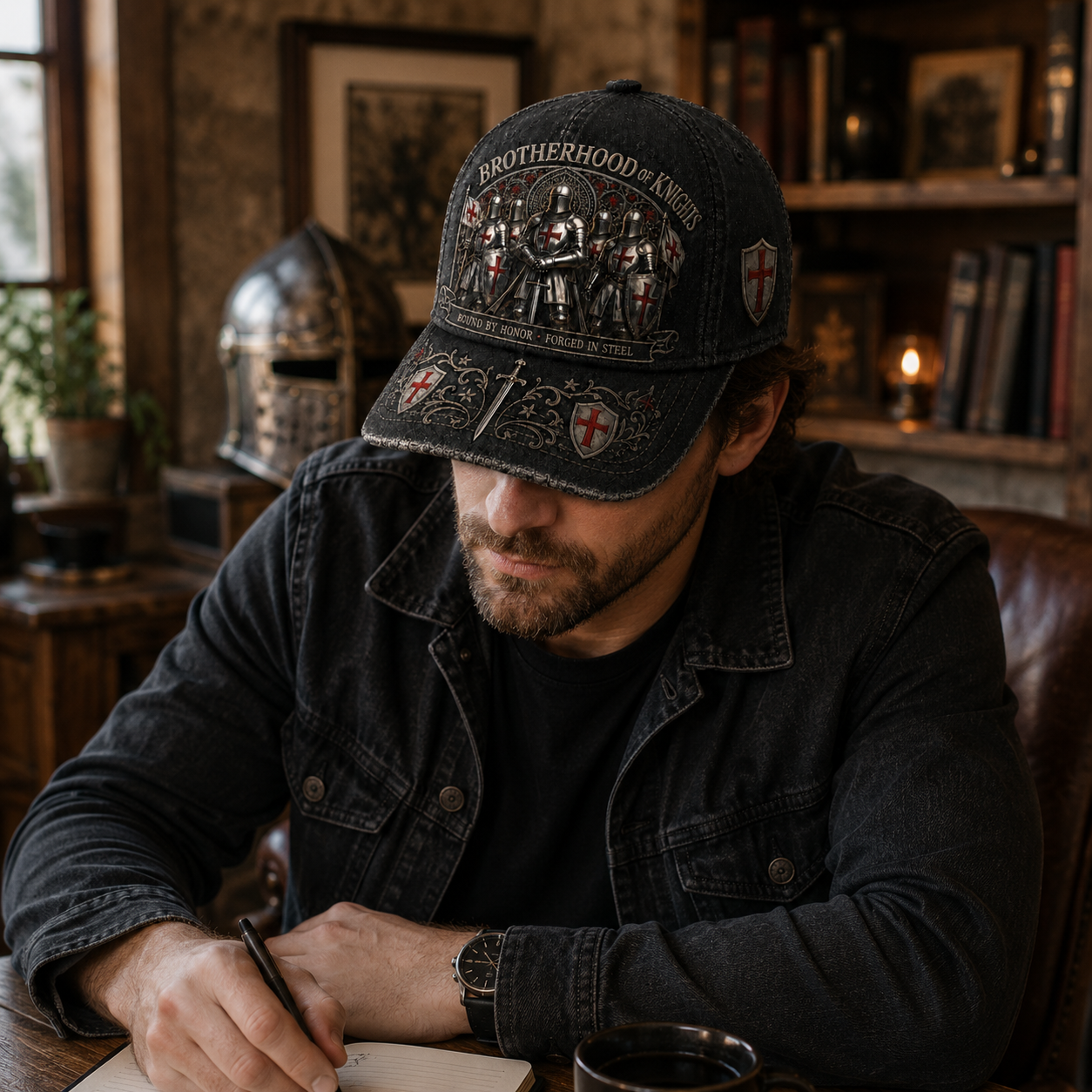 ⚔️ Liés par l'honneur, forgés dans l'acier – Casquette des Templiers🛡️🔥