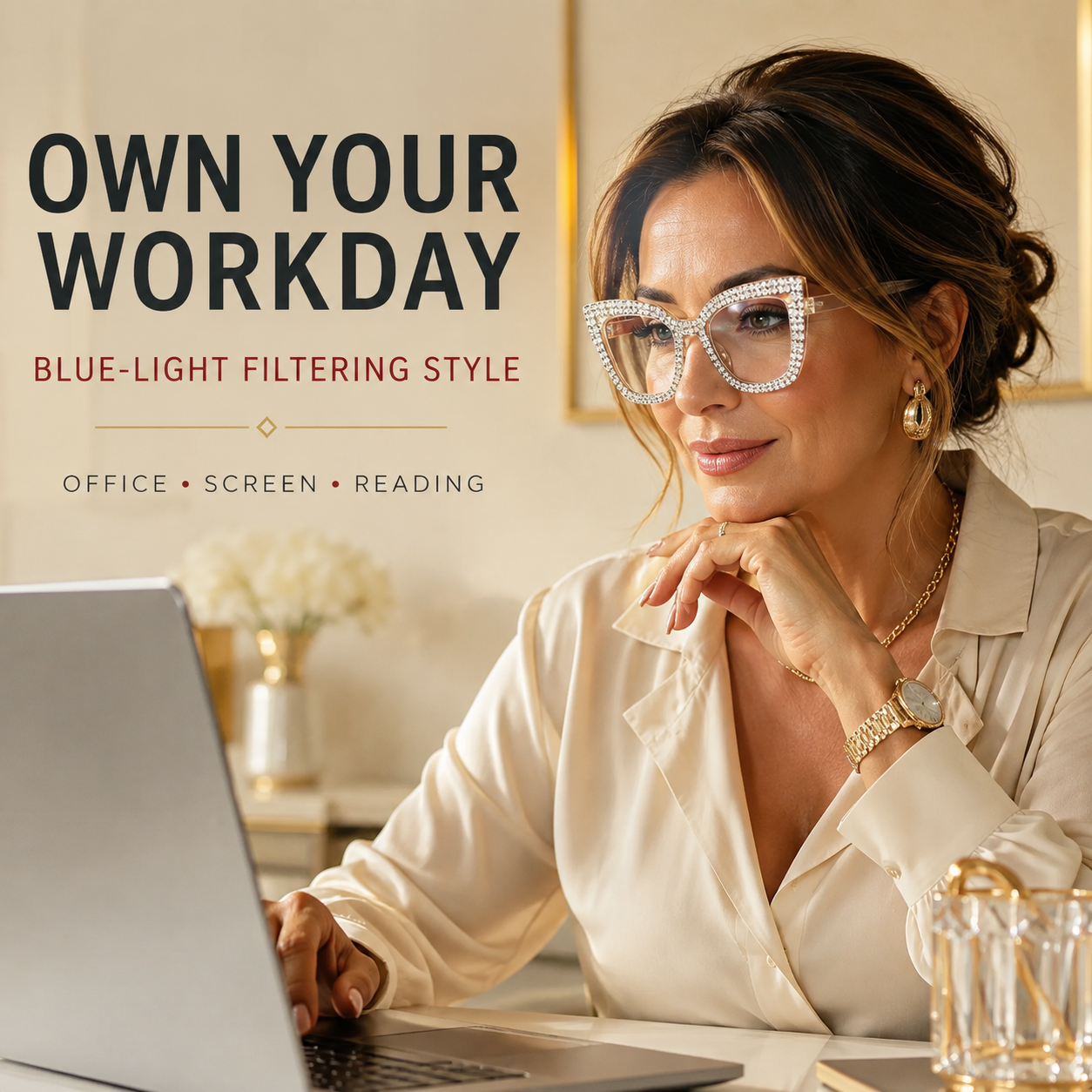 Lunettes de lecture « Cat Eye » anti-lumière bleue