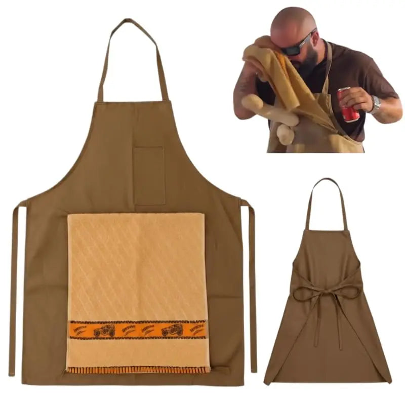 🔥 Tablier « Chef » — Le cadeau barbecue auquel personne ne s'attend