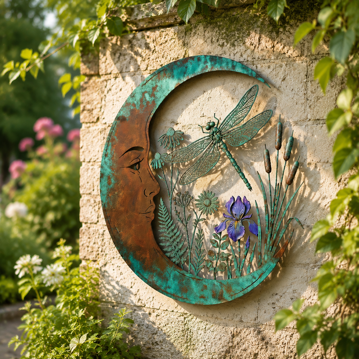 🌙Décoration murale « Dragonfly Moon »