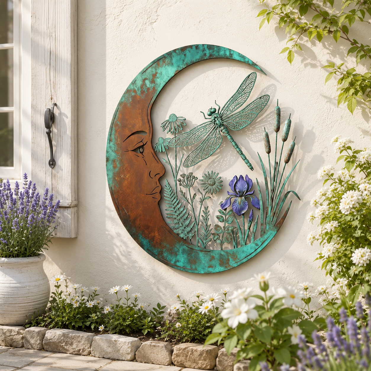 🌙Décoration murale « Dragonfly Moon »