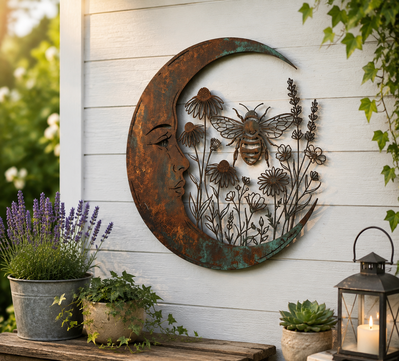 🌙Décoration murale « Dragonfly Moon »