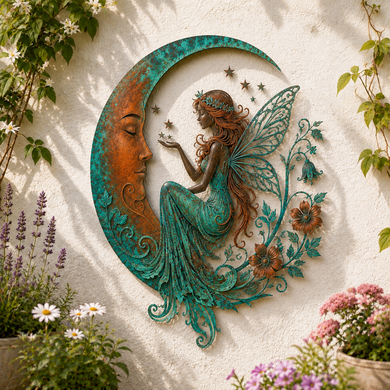 🌙Décoration murale « Dragonfly Moon »