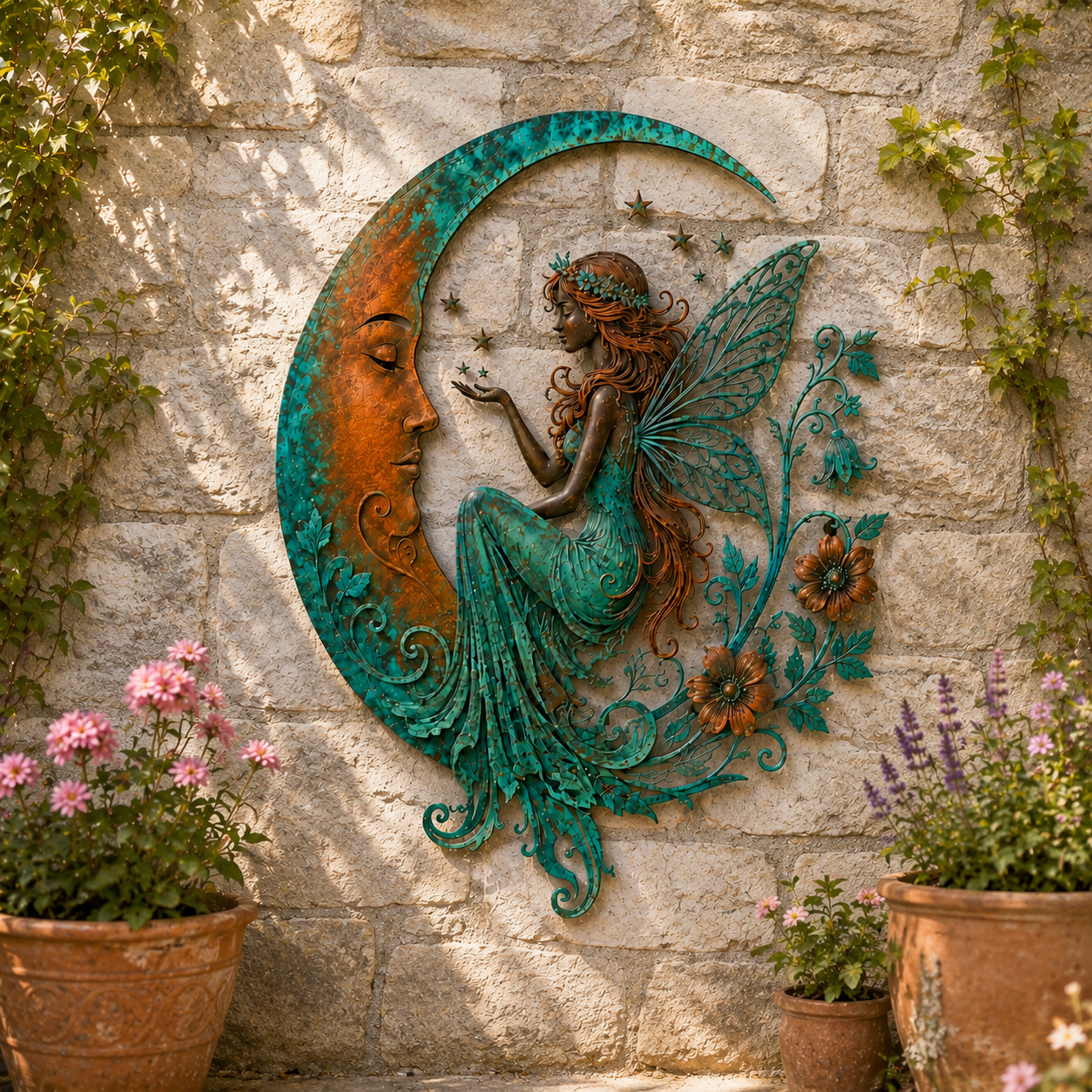 🌙Décoration murale « Dragonfly Moon »