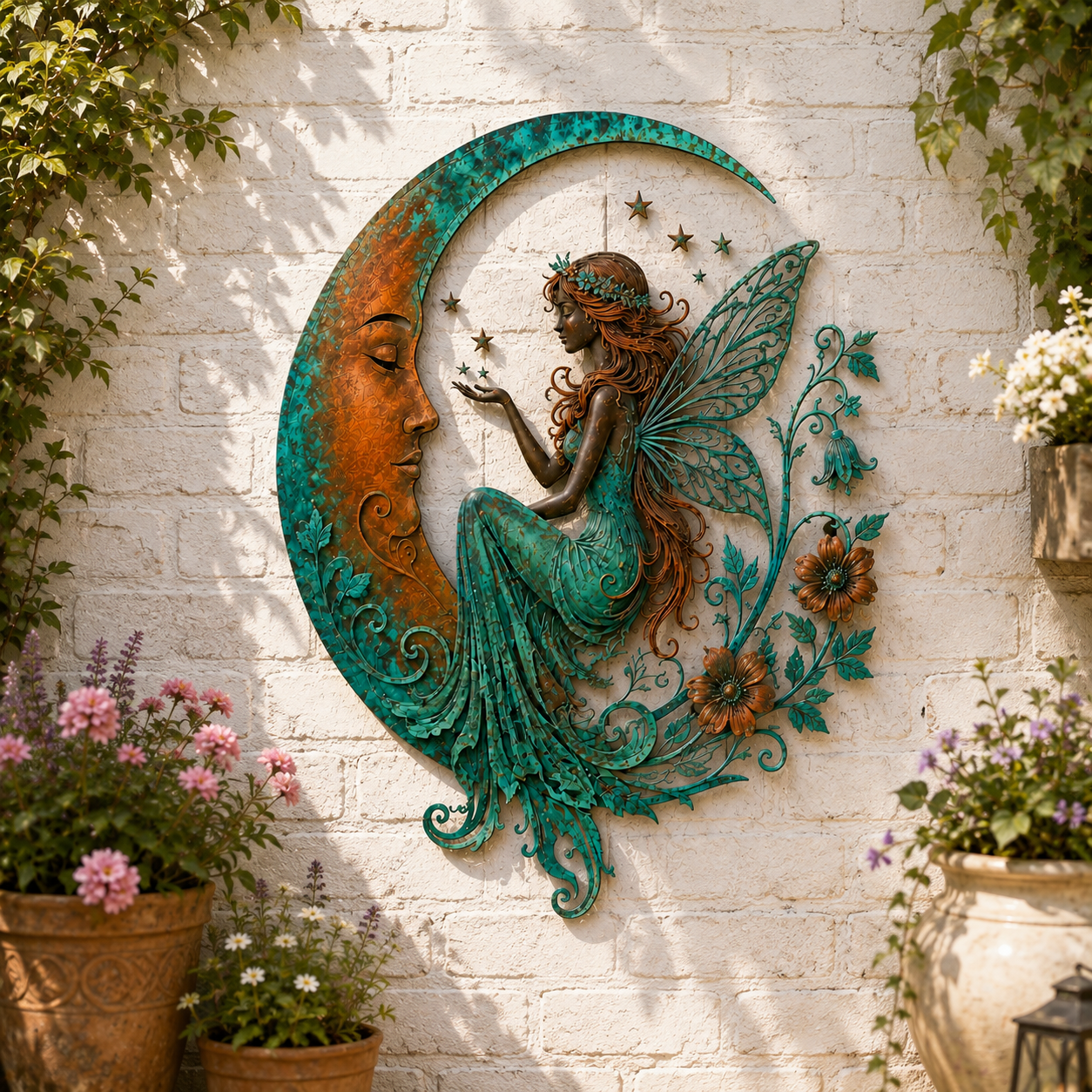 🌙Décoration murale « Dragonfly Moon »