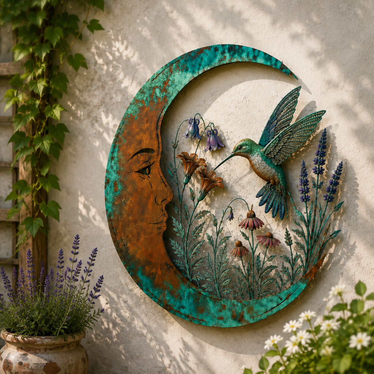 🌙Décoration murale « Dragonfly Moon »