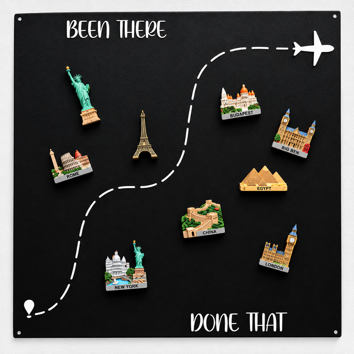 🌎✨Tableau magnétique de voyage - 💕Chaque aimant a son histoire. Chaque voyage mérite sa place