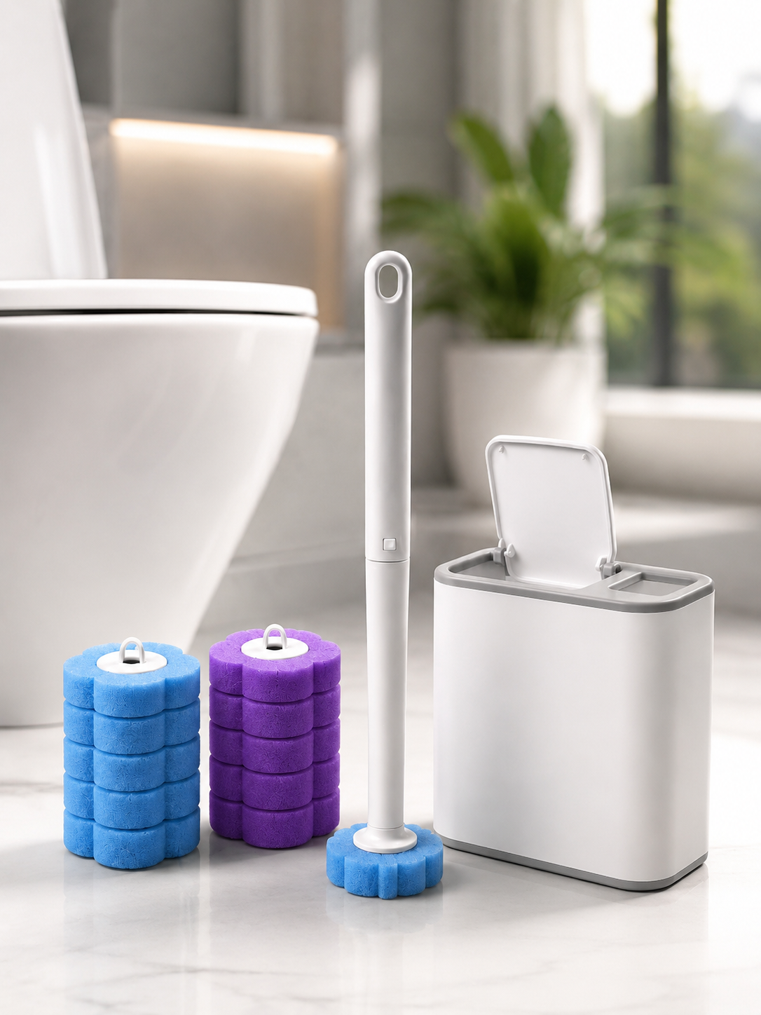 Brosse de toilette jetable