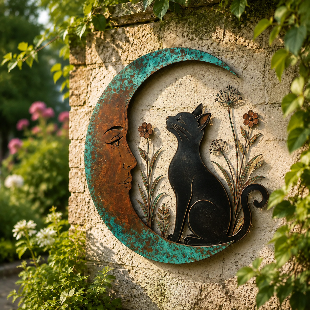 🌙Décoration murale « Dragonfly Moon »