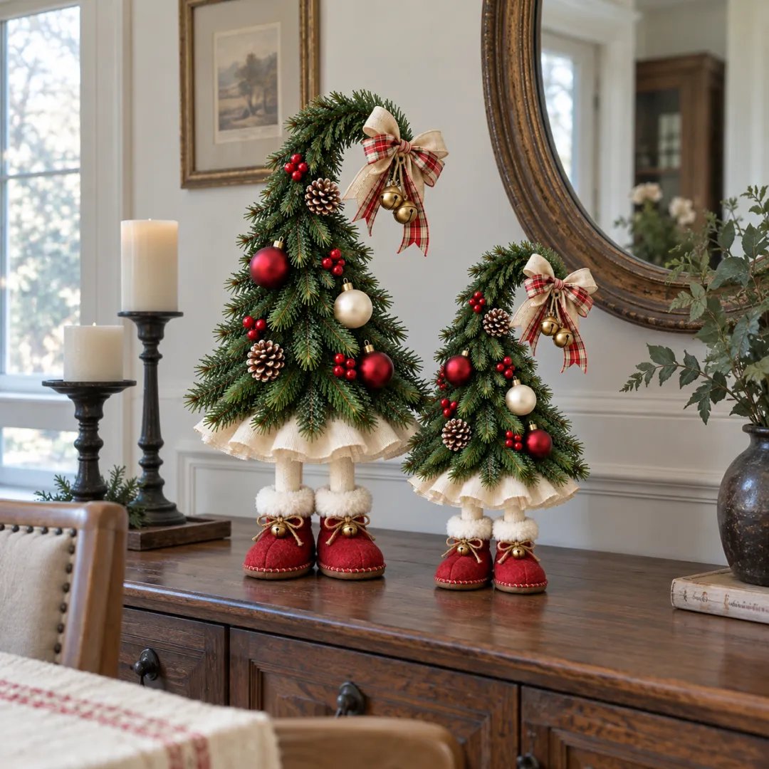 🎉Décoration de sapin fantaisiste sur le thème des lutins de Noël