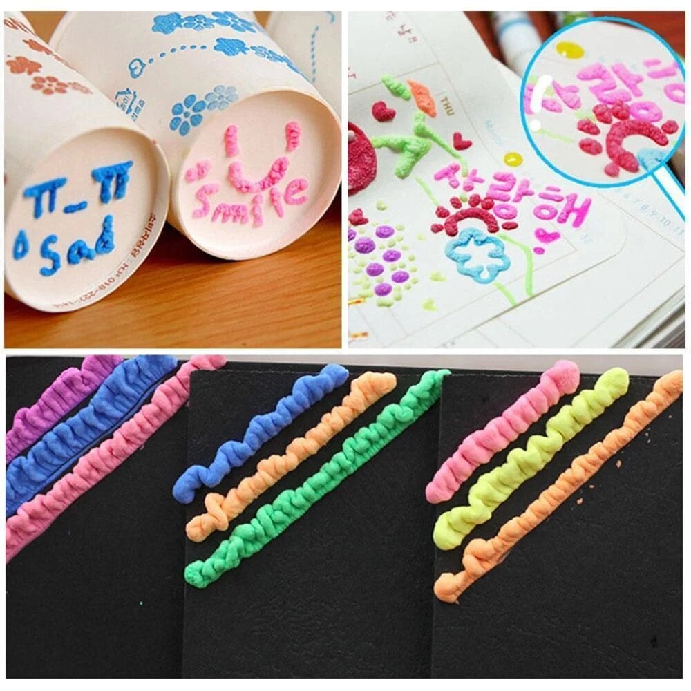 🎁🔮Stylo magique – Dessinez en 3D d'un seul trait !🎄 Stylos de dessin « Bubble Popcorn » à faire soi-même & 2 achetés, 1 offert 🔥