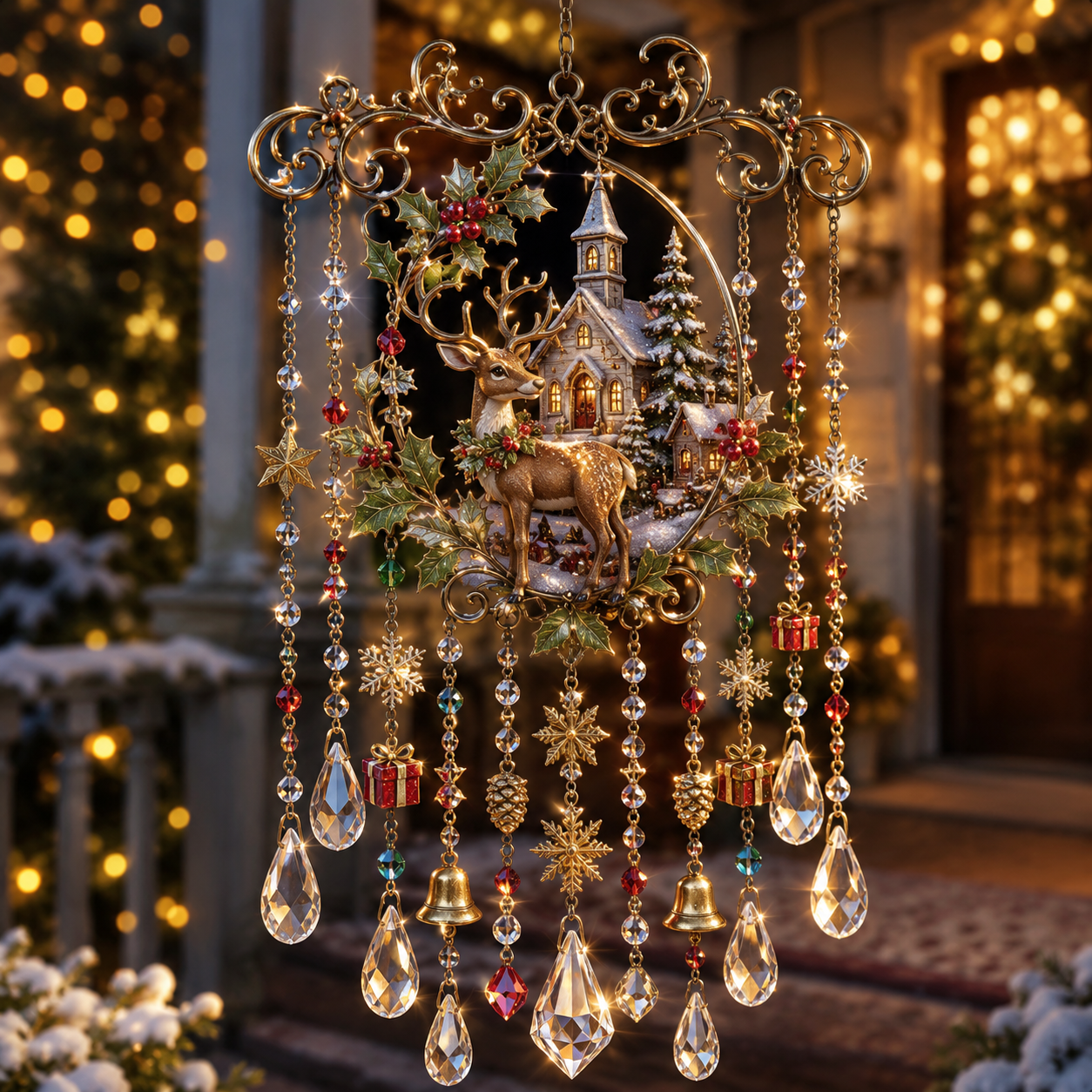 🎁DERNIER JOUR — OFFRE À DURÉE LIMITÉE : 49 % DE RÉDUCTION ! Carillon éolien de Noël magique