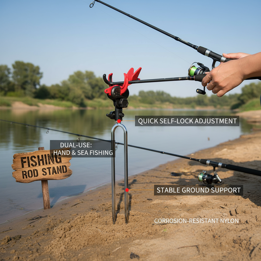 🎣Support de tourelle——Fini les oscillations, fini les glissements : votre canne reste bien en place jusqu'à ce que vous soyez prêt à combattre