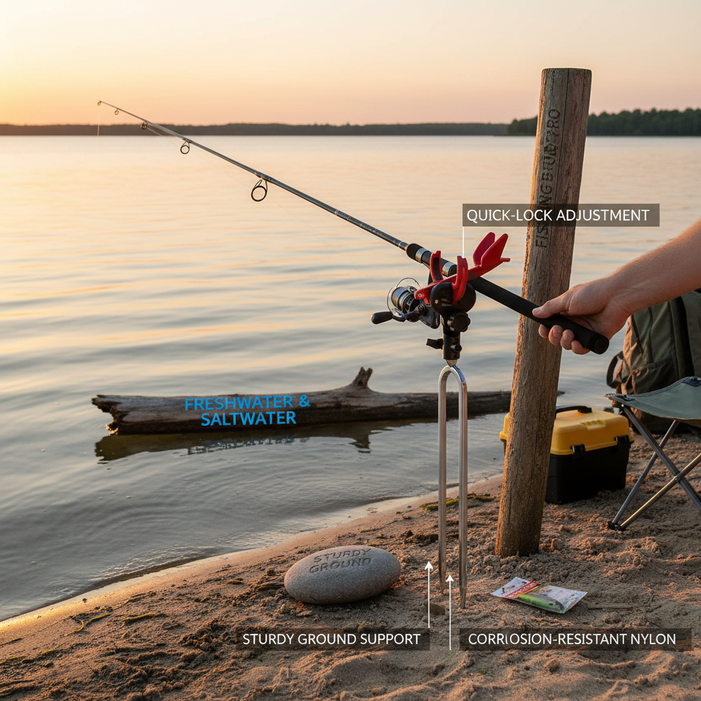 🎣Support de tourelle——Fini les oscillations, fini les glissements : votre canne reste bien en place jusqu'à ce que vous soyez prêt à combattre