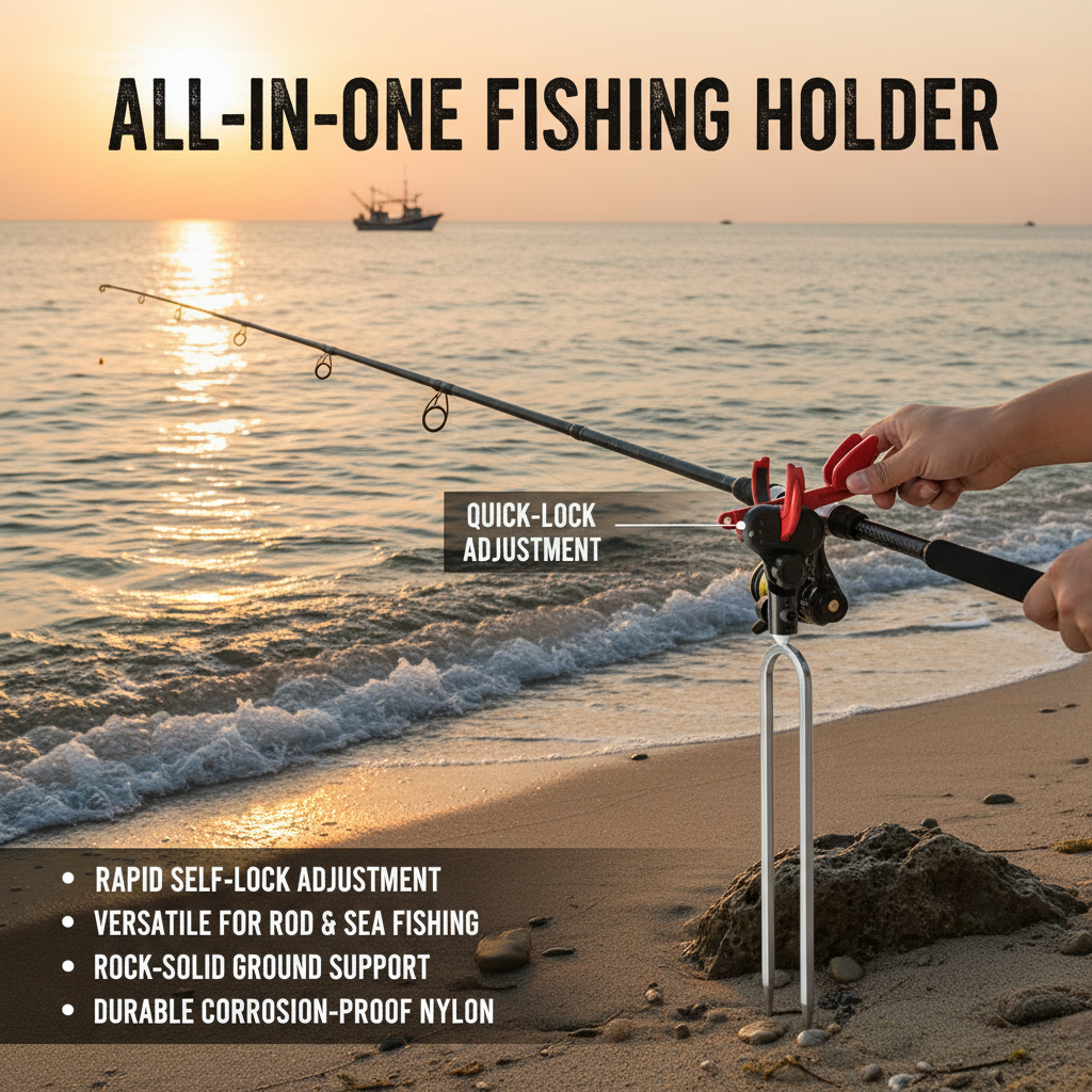 🎣Support de tourelle——Fini les oscillations, fini les glissements : votre canne reste bien en place jusqu'à ce que vous soyez prêt à combattre